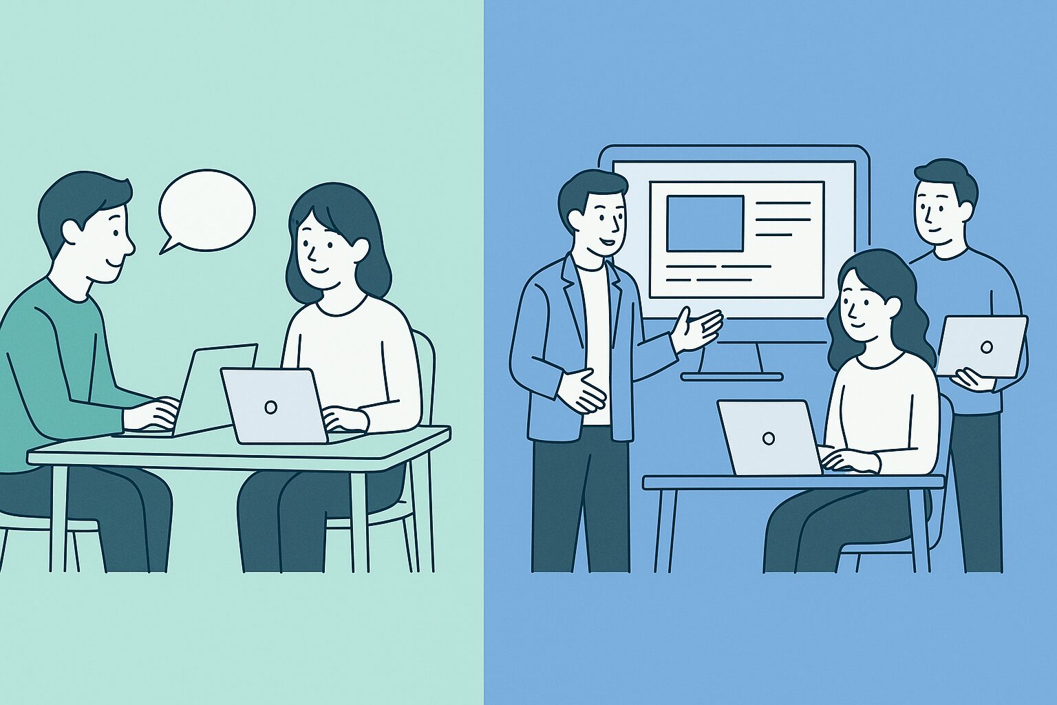 フリーランスと制作会社どちらに向いているか